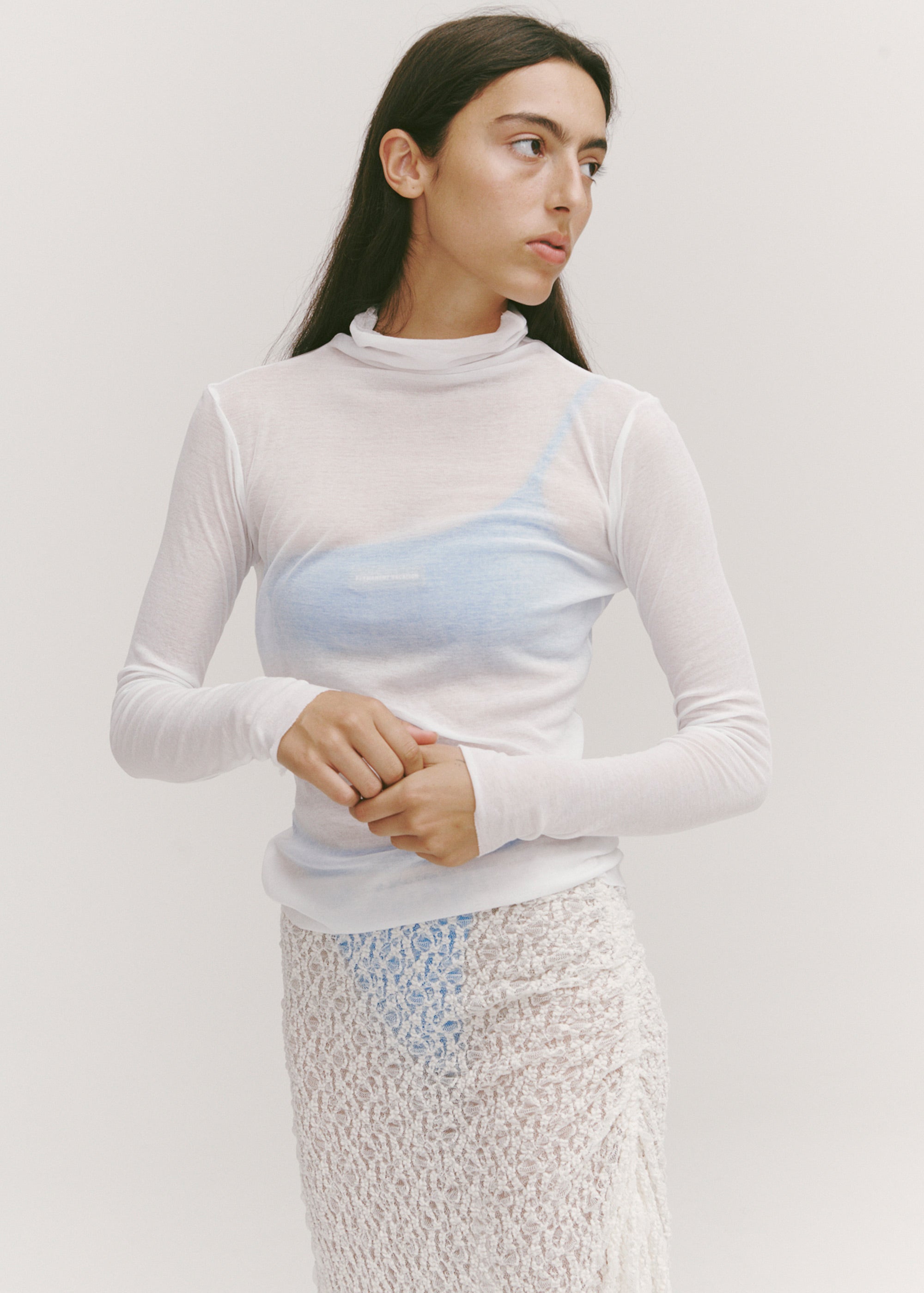 Connection Turtleneck ~ White