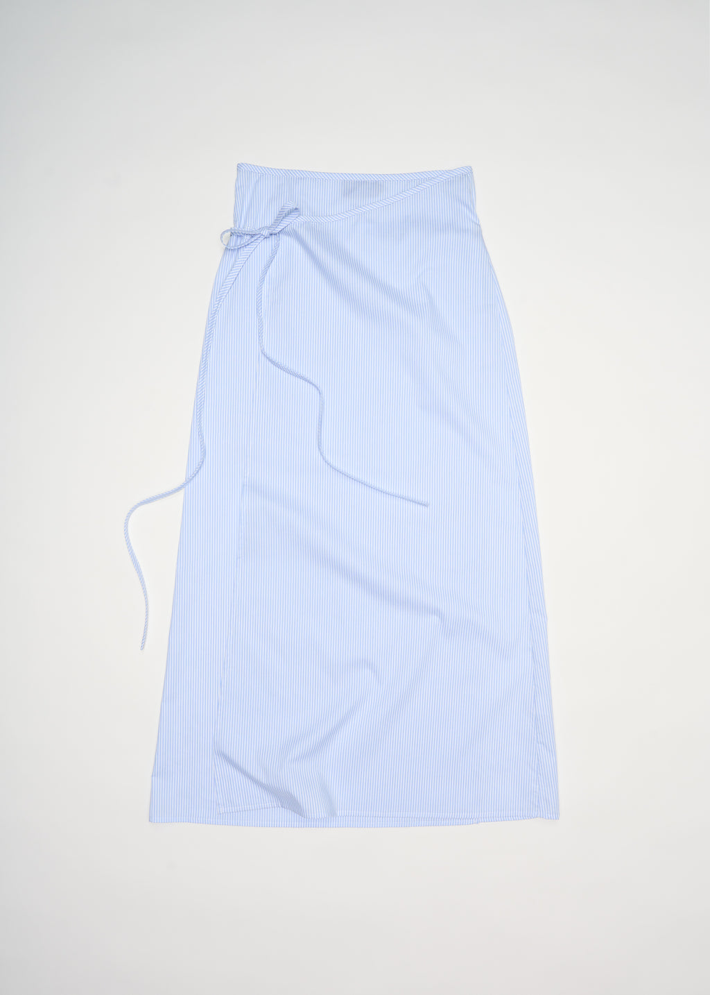 Technique Wrap Skirt ~ Clear Blue Stripe