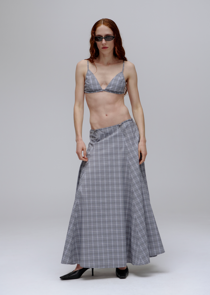 Subject Skirt ~ Petrol Check