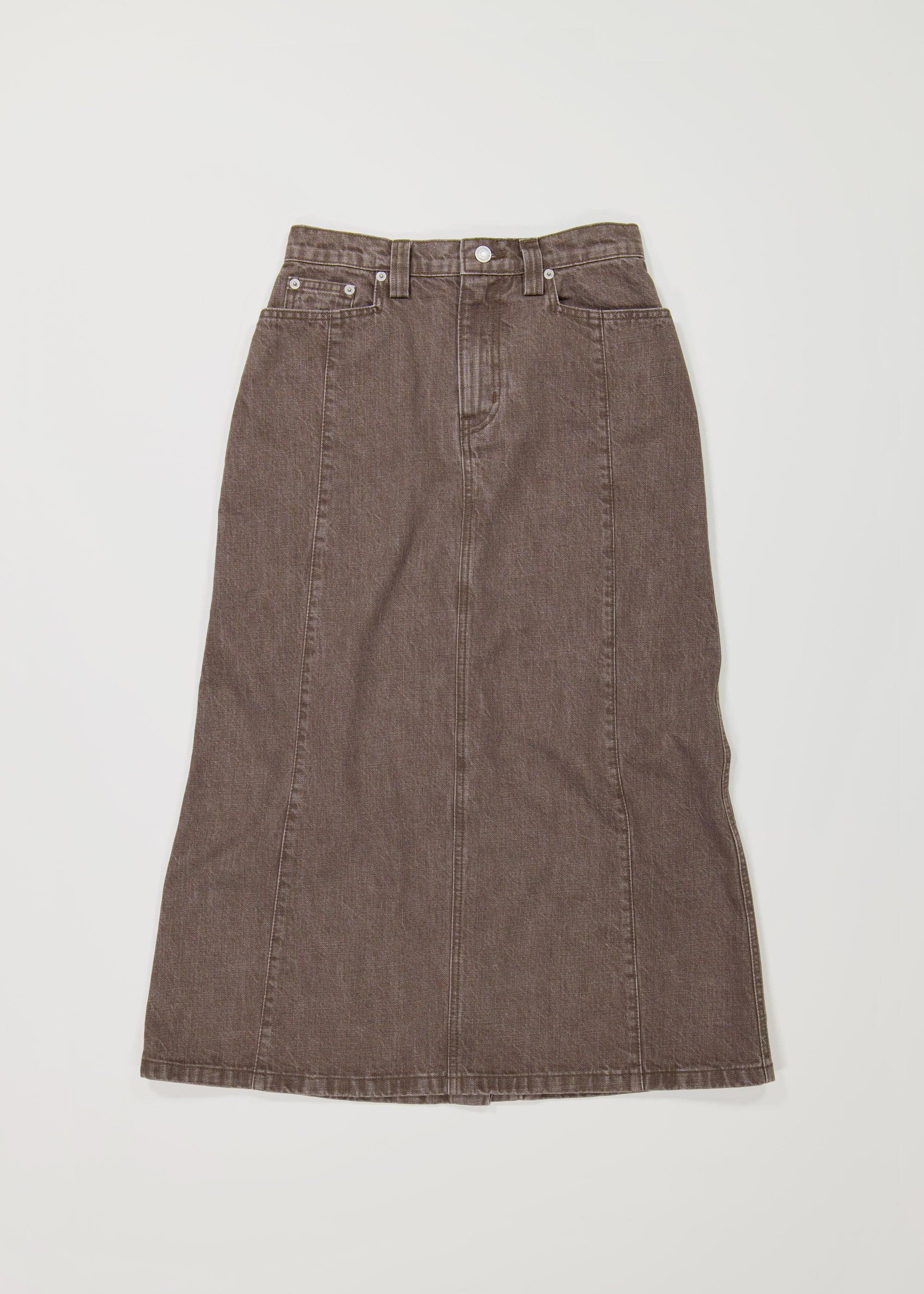 Homage Denim Skirt ~ Brown