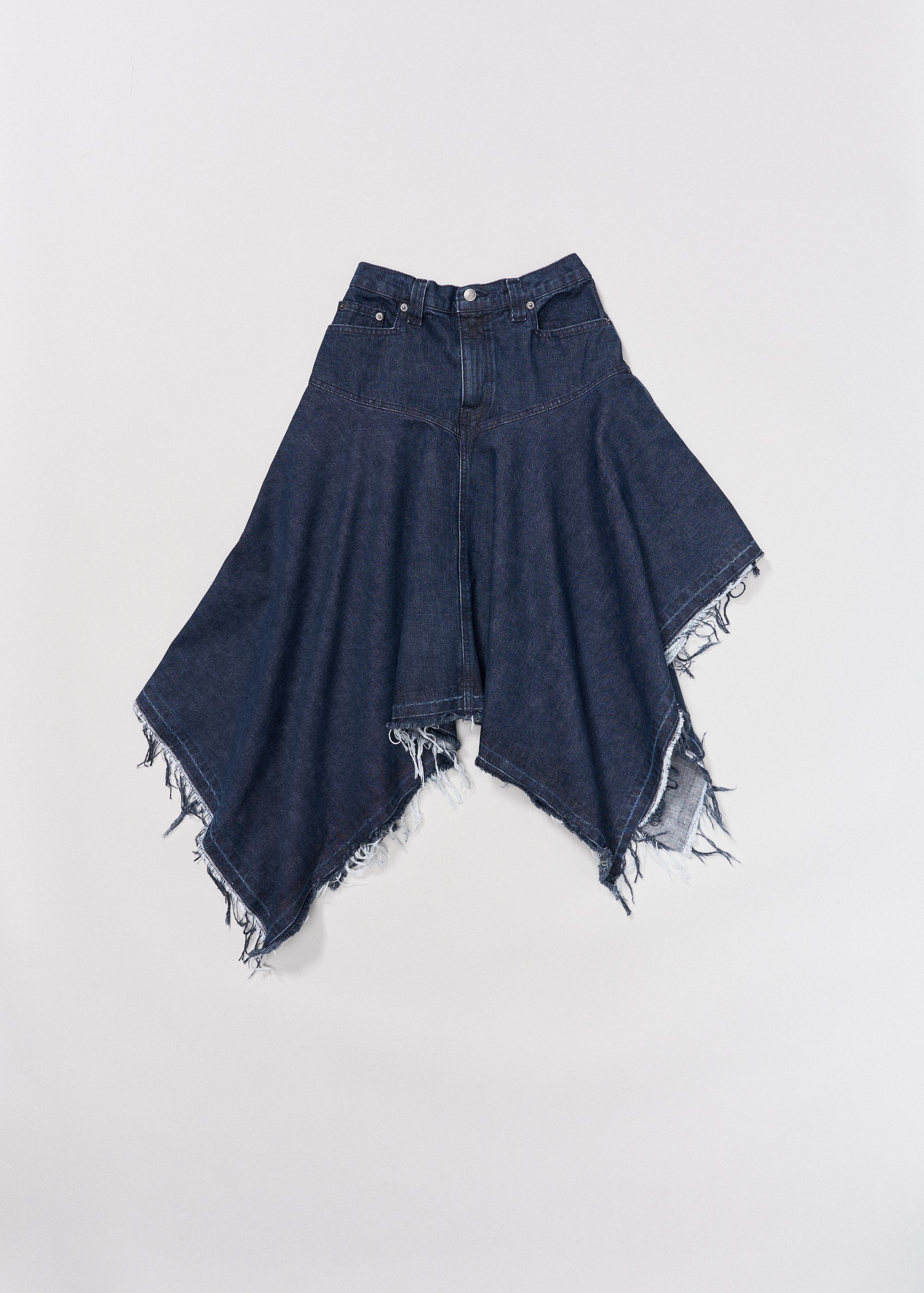 Homage Asymmetric Skirt ~ Dark Indigo